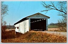 Postcard Portland Mills Bridge, Parke County, Indiana Unposted picture