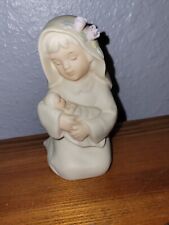 Vintage 1992 Homco Mizuno Bisque Christmas Nativity Baby Jesus Mother Mary  picture
