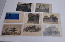 Lot of 8 RPPC Real Photo Postcards Homes Early 1900s ? picture