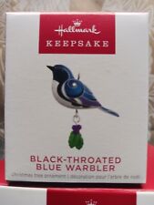 2022 Hallmark Keepsake Miniature Ornament  Black-Throated Blue Warbler  NIB picture