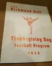 KIRKWOOD WEBSTER GROVES   HIGH SCHOOL 1945 TURKEY DAY  Thanksgiving Day Program picture