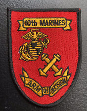 USMC 10th Marine Regiment PATCH with EGA  ~ ARTILLERY ~ Arm of Decision Globe picture