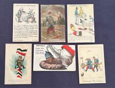 11 Vintage WW 1 Propaganda Postcards (Kaiser’s Head Chopped Off, Dung Pile) picture