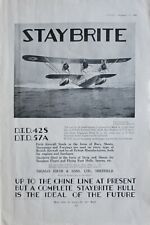 Staybrite Steel, Supermarine Southampton Mark X 1930 Aviation Ad picture