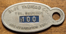 Oakland, California CA Blue Taxicab Co. Credit Charge Coin Key Fob Tag #15 picture