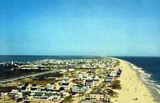 Aerial View Of Fenwick Island Delaware Vintage Chrome Post Card picture