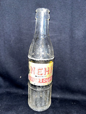 Vintage 1948 NEHI Grape Soda 12oz Yellow Ink Glass Soda Bottle {A6} picture