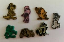 Vintage Cartoon Character Rubber Fridge Magnets Lot of 7 Gumball Vending Machine picture
