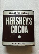 Hershey's Cocoa Powder 8 Oz Size Vintage Tin Made in USA with Lid picture