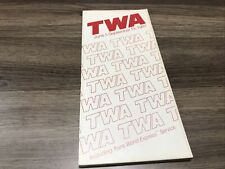 TWA Flight Schedule June 1-Sept 13, 1987 picture