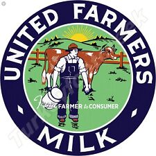 United Farmers Milk Round Metal Sign 2 Sizes To Choose From picture