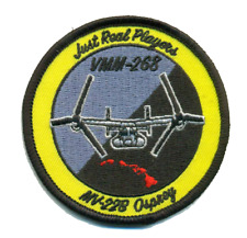 MARINE CORPS VMM-268 RED DRAGONS MV-22B OSPREY HOOK & LOOP EMBROIDERED PATCH picture
