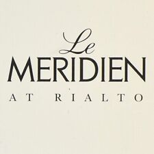 1995 Le Méridien At Rialto Hotel Room Service Restaurant Menu Melbourne AU picture