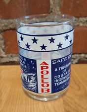 Vintage APOLLO 13 Drinking Glass 1970 SAFE RETURN 🚀 🌚 Aquarius picture