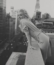 MARILYN MONROE - ENJOYING A ROOF TOP VIEW OF NYC  picture