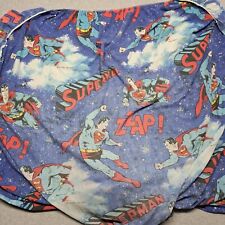 Vintage 1978 DC Comics Superman Full Bed Fitted Sheet picture