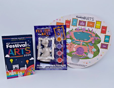DISNEY PARKS 2024 EPCOT FESTIVAL OF THE ARTS FIGMENT PAINTABLE W/ MAP & BOOKLET picture