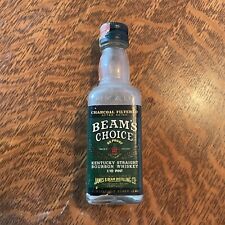 Vintage Beam's Choice Bourbon Glass Mini Bottle/Paper Label/10th Pint picture
