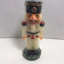 Unused Vintage 9” Christmas Nutcracker Toy Soldier Candle New In Package picture
