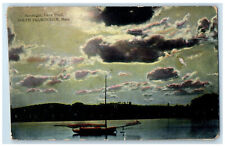 c1910 Moonlight Farm Pond South Framingham Massachusetts MA Antique Postcard picture