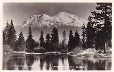 Mt. Shasta from Summit Lake CA California, Vintage RPPC Real Photo Postcard E06 picture