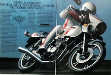 Vintage 1981 Yamaha Seca 550 motorcycle original color ad A336 picture