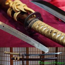 Japanese Katana Samurai Sword Sakabatō Reverse Blade w Clay Tempered Sharp #0807 picture