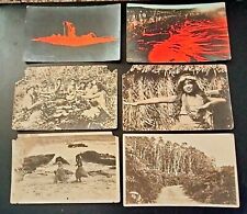 Antique early HAWAII real pictures postcard lot RPPC hand colored HULA girls picture