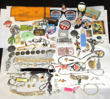 Vintage Estate Junk Drawer METAL LOT SMALLS Trinkets Collectibles 70 pcs  (b23). picture
