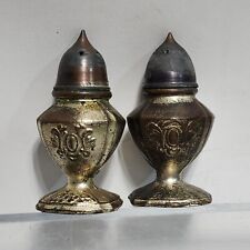 Post WWII Metal Salt and Pepper Shakers Made In Occupied Japan picture
