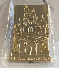NOS Disney Disneyland A Walk In Walt's Footsteps 50th Anniversary Tour Gold Pin  picture