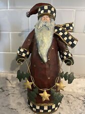 10 Inch Carved Wood Santa picture