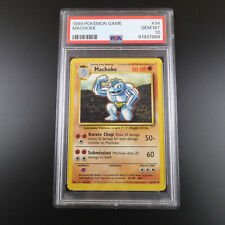 PSA 10 Machoke 34/102 Base Set 1999 Non Holo Pokemon Card picture