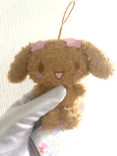 Sanrio Cinnamoroll Mocha Strap Mascot Plush Cotton Candy Fluffy Pink Cheek Japan picture