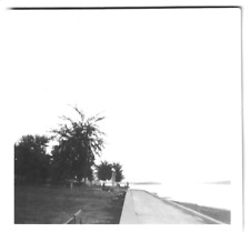Vintage 1930s Photo Rock Island Illinois On the Road Landscape Black & White picture