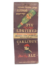 Carling’s Red Cap Ale Beer Cleveland Ohio Brewery Matchbook Cover Matchbox picture