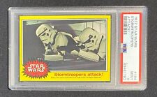 1977 TOPPS STAR WARS STORMTROOPERS ATTACK #194 PSA 9 Yellow Series 3 picture