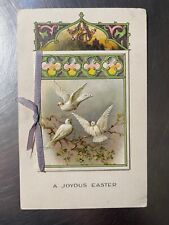 A Joyous Easter Vintage Vtg Postcard Pm Wob Note picture