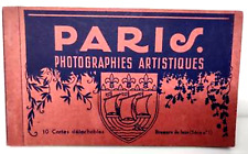 Paris Photographies Artistiques Paris France Postcard Booklet 10 Cards picture