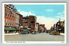 Keokuk IA-Iowa, View Of Main Street, Antique, Vintage Souvenir Postcard picture