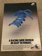 Vintage 1987 NIKE AIR SOCK Racing Flat Running Shoes Poster Print Ad 1980s picture