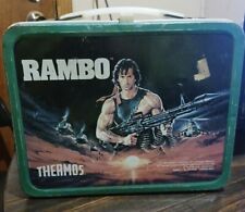 Vintage Thermos 1985 Rambo Metal Lunch Box Sylvester Stallone 