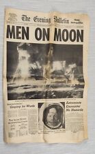 The Evening Bulletin Newspaper Men on Moon Monday July 21, 1969 Providence, RI picture