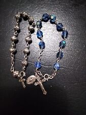 2) Vintage  Rosary Bead Bracelets (1) decade each  6