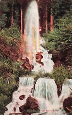 Dunsmuir CA California, Crystal Falls, Shasta Springs, Vintage Postcard picture