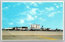 Bangor Maine Bangor International Airport Streetview Chrome UNP Postcard picture