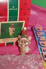 Hallmark Keepsake Merry Mouse 1985 Vintage Holiday Christmas Ornament QX4032 picture