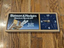 VINTAGE BENSON & HEDGES 100'S - AMERICAS FAVORITE 100 - PLAQUE W CLOCK picture