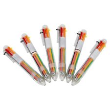 6 Pcs 6 Colors Shuttle Pen 6-in-1 Retractable Ballpoint Pen 0.5mm Multicolor Pen picture