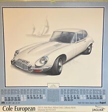 Rare Vtg Jaguar 1988 Classic Car Dealership Calendar 21x21